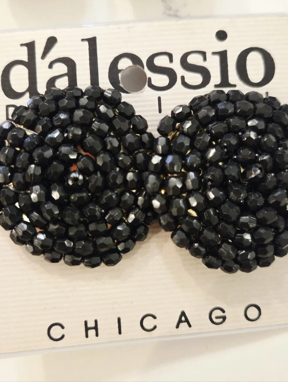 BOLD VTG DALESSIO Mixed Colors  Shapes Gold Earrings Clip On 1980 Runway Lot 9